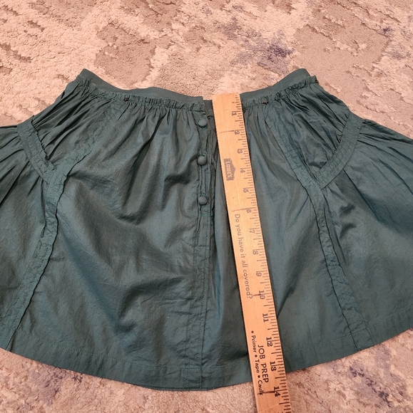 NWT Bill Tornade Green Cotton Micro Mini Skirt Vintage Size 8 y2k 90s - Picture 15 of 16